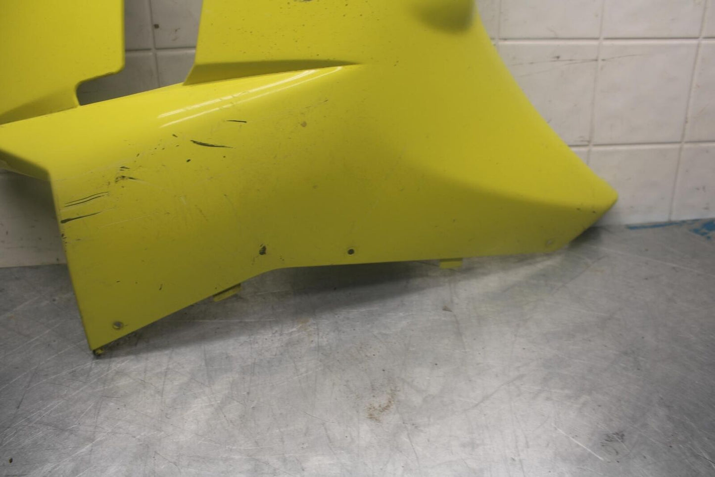 07-08 KAWASAKI NINJA ZX6R YELLOW RIGHT LOWER MID UPPER SIDE FAIRING COWL  BB456