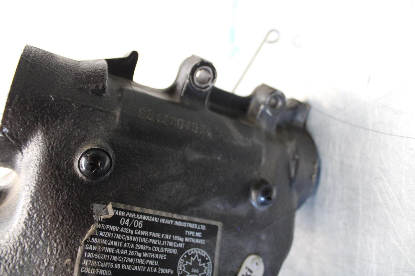 06-07 KAWASAKI NINJA ZX14R FRAME CHASSIS BB433