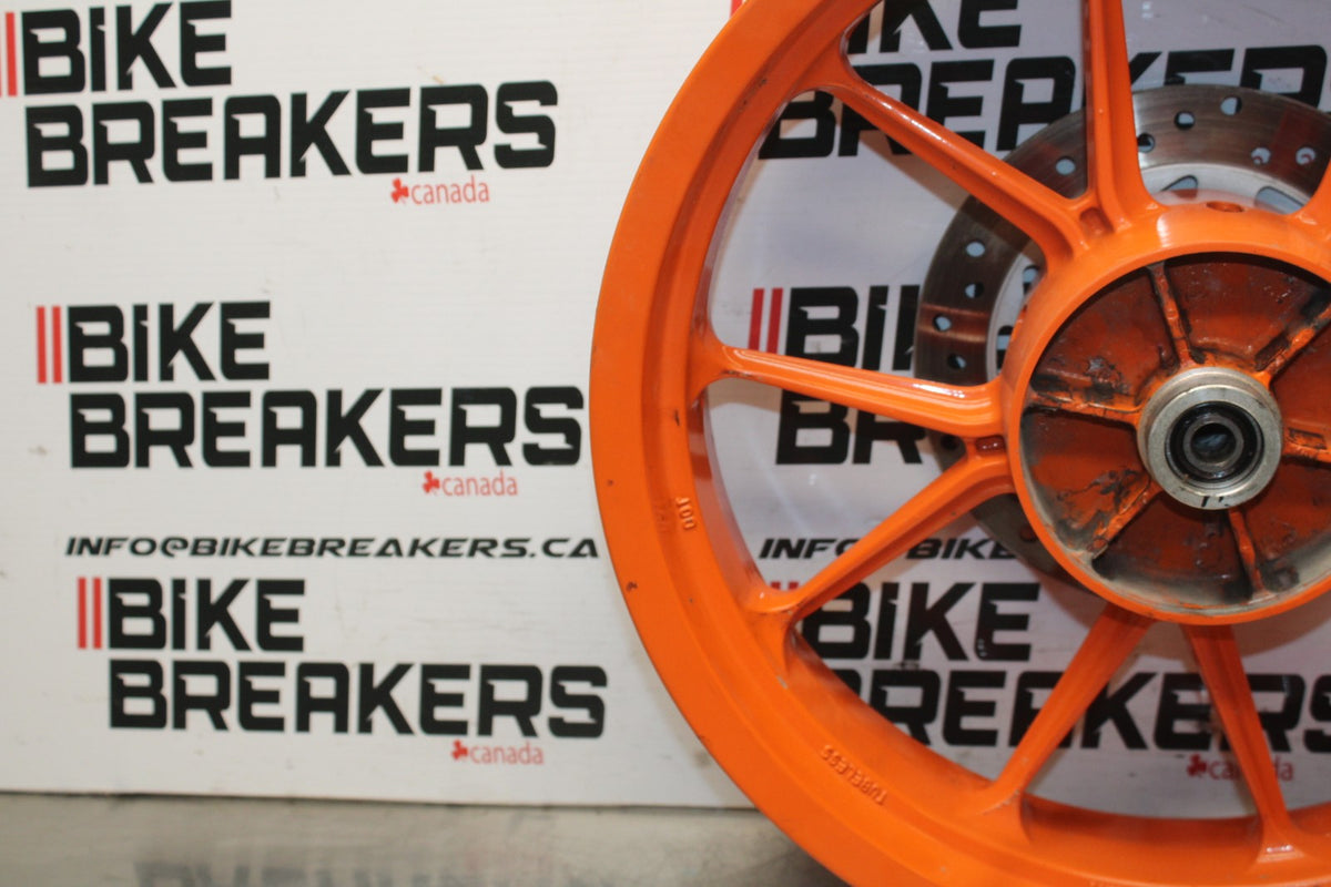 13-16 KTM 390 DUKE REAR WHEEL BACK RIM & ROTOR BB815