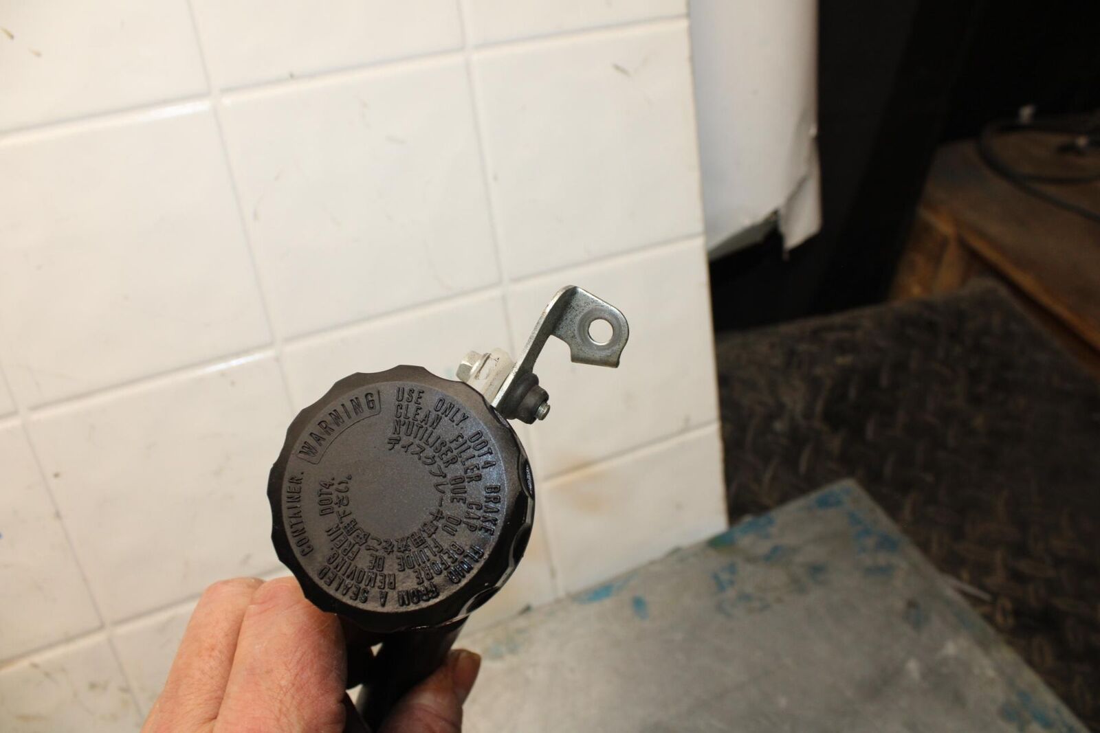 08-09 KAWASAKI NINJA ZX14R REAR BACK BRAKE MASTER CYLINDER W RESERVOIR BB73