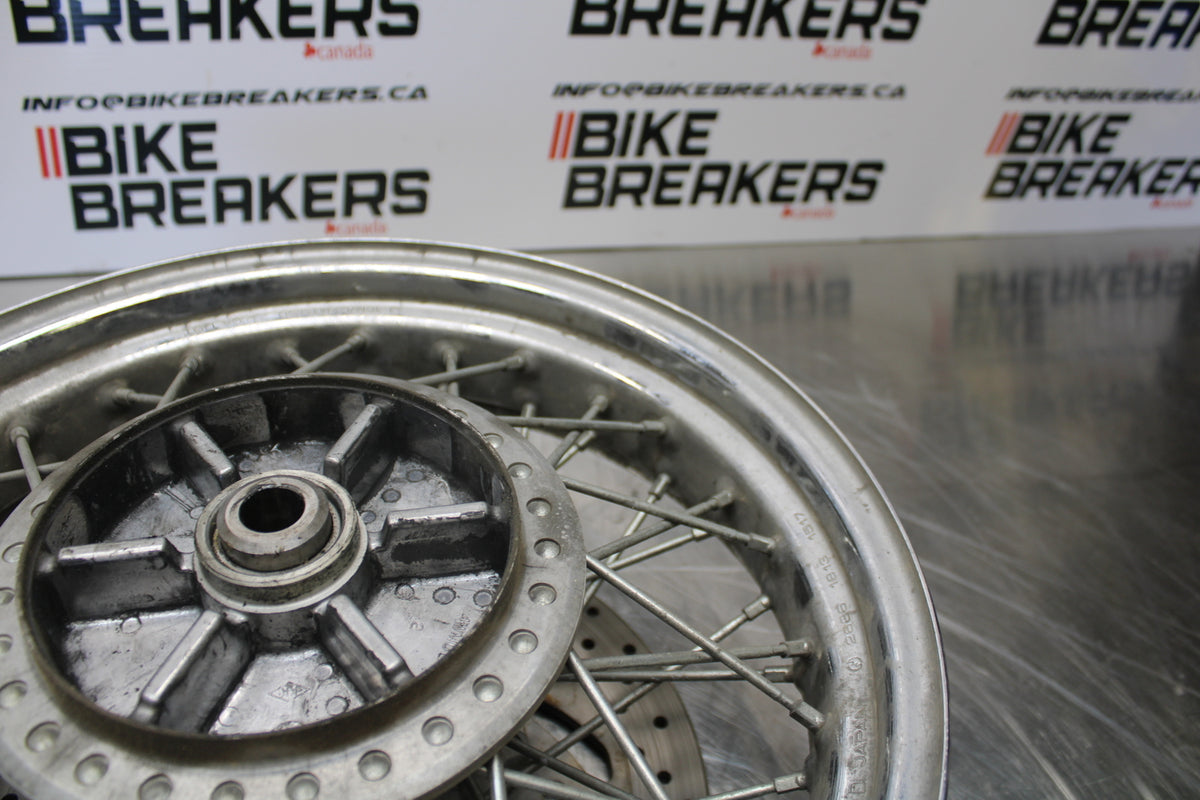04 YAMAHA ROAD STAR XV1700A REAR WHEEL BACK RIM & ROTOR BB155