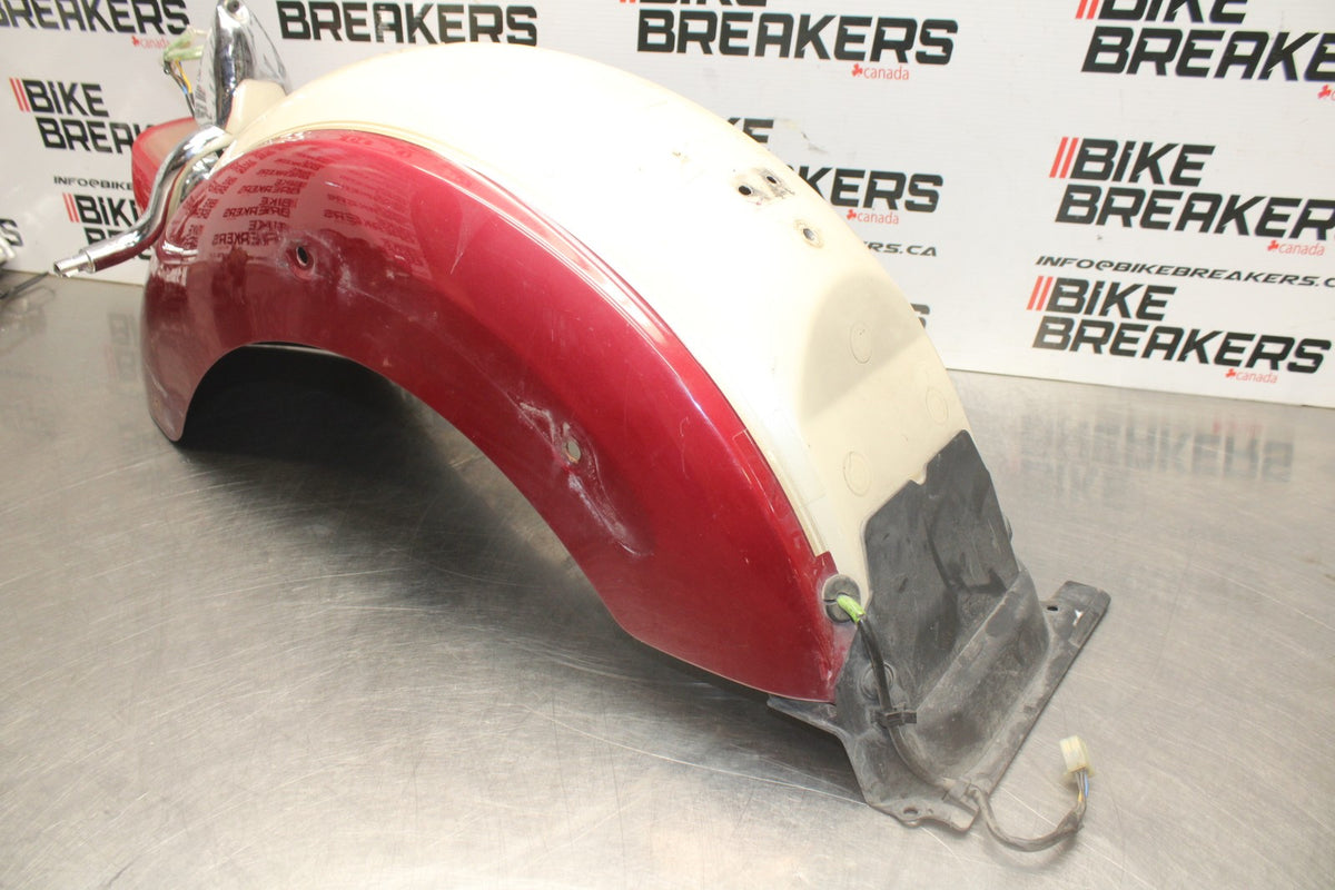 99-09 YAMAHA V STAR 1100 REAR BACK WHEEL FENDER MUD GUARD BB853