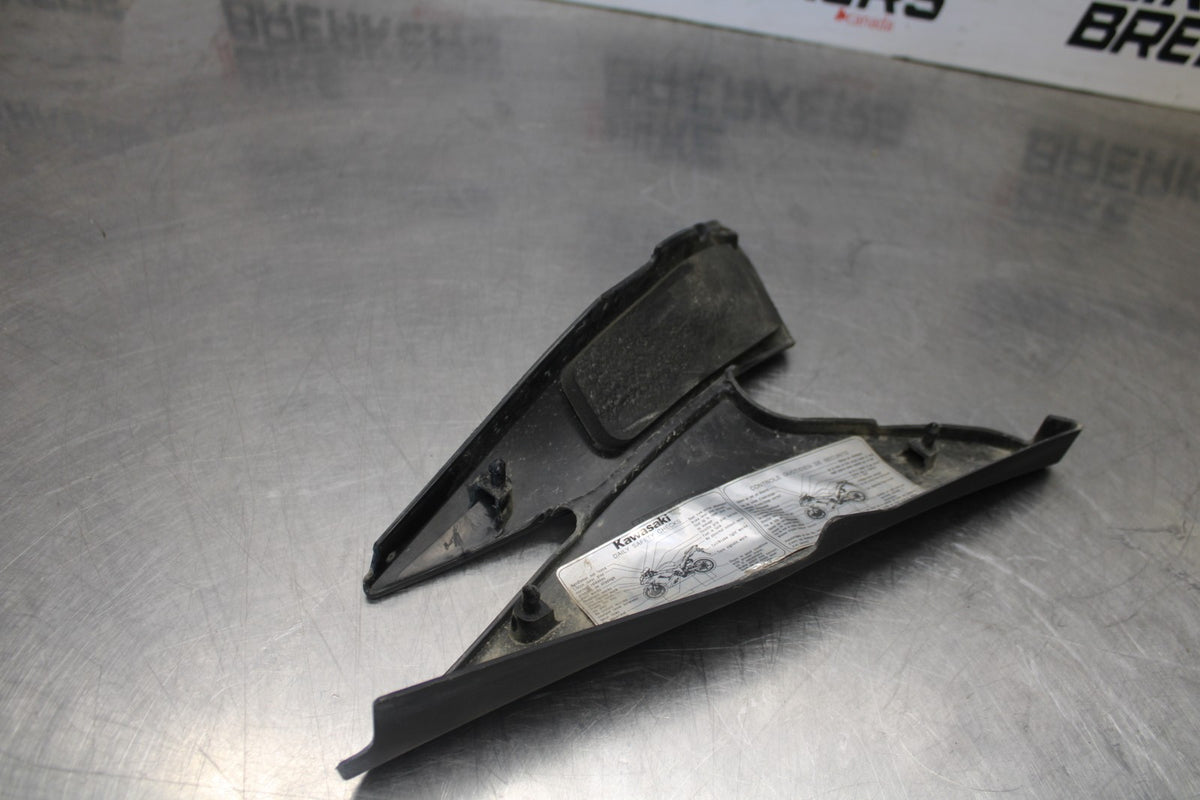 07-08 KAWASAKI NINJA ZX6R LEFT GAS TANK FUEL CELL PANEL COVER TRIM COWL  BB896