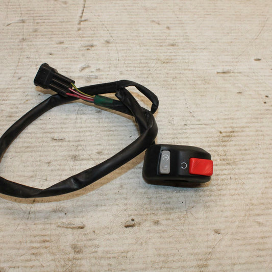 13-18 KAWASAKI NINJA ZX6R RIGHT CLIP ON HANDLE KILL OFF START SWITCH  BB304