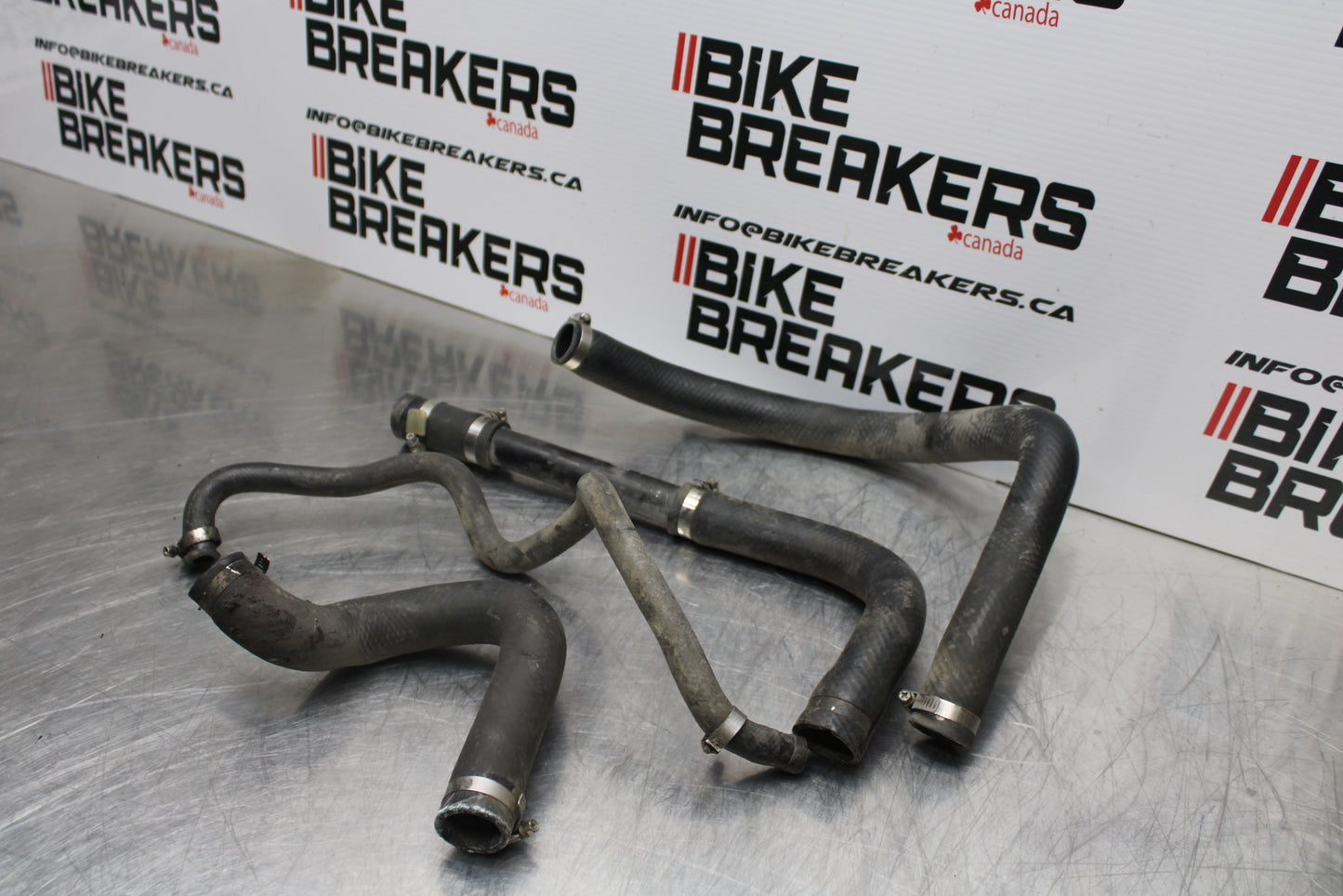 04-05 KAWASAKI NINJA ZX10R RADIATOR HOSES ENGINE COOLANT WATER PIPES BB163