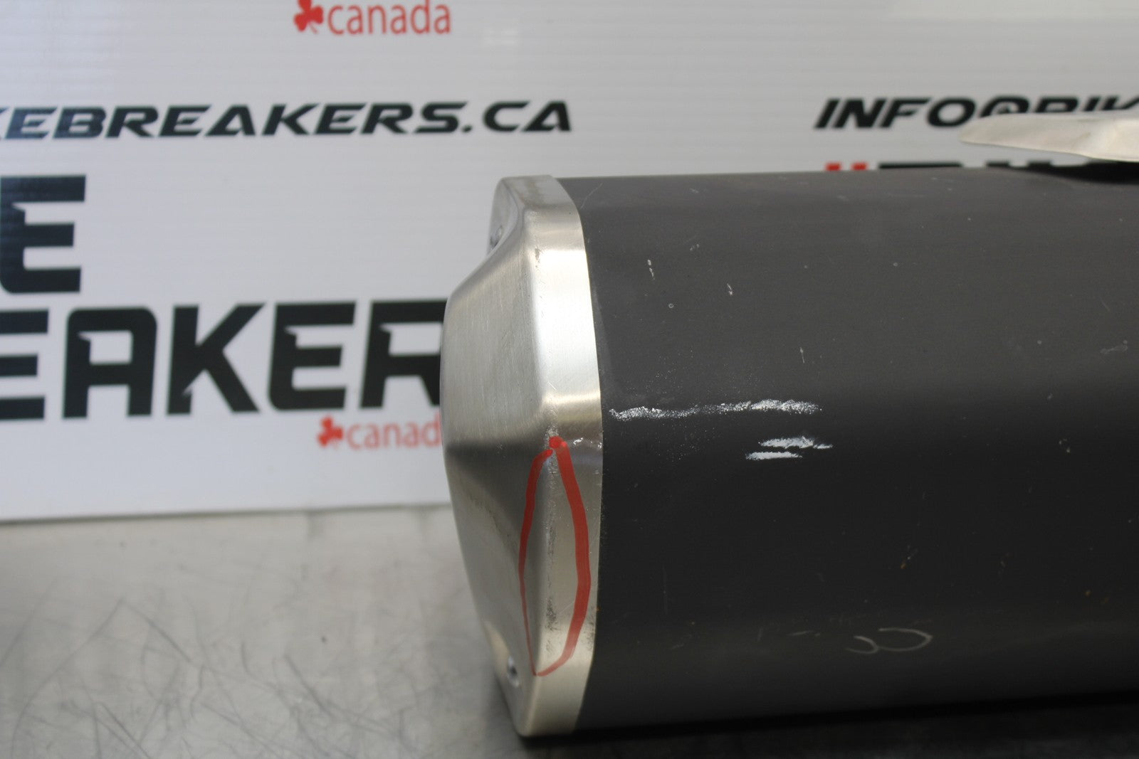 18-23 KAWASAKI NINJA 400 EX400 EXHAUST PIPE MUFFLER SLIP ON CAN SILENCER BB192