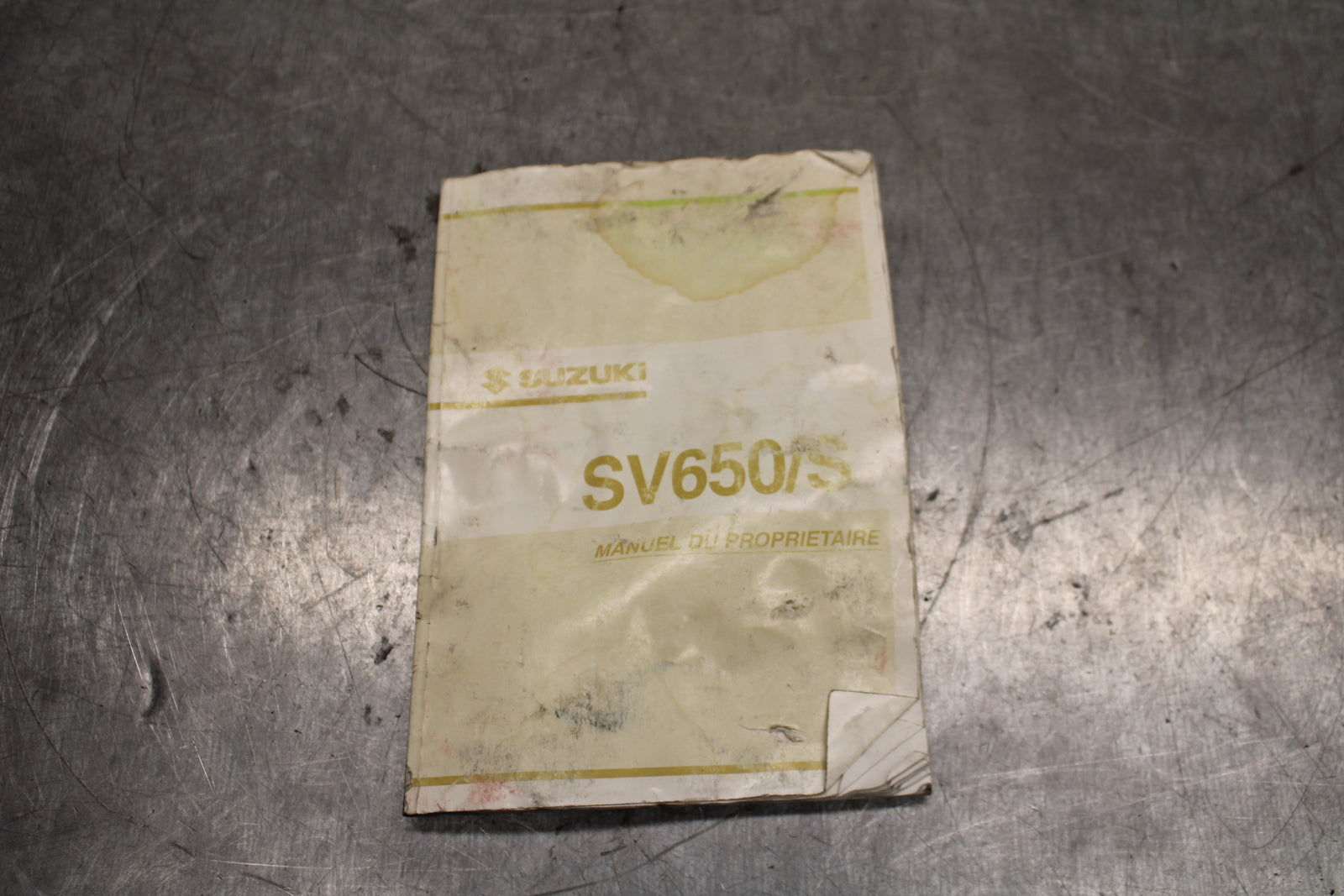 03 SUZUKI SV650S ORIGINAL OWNERS MANUAL BOOK BB130