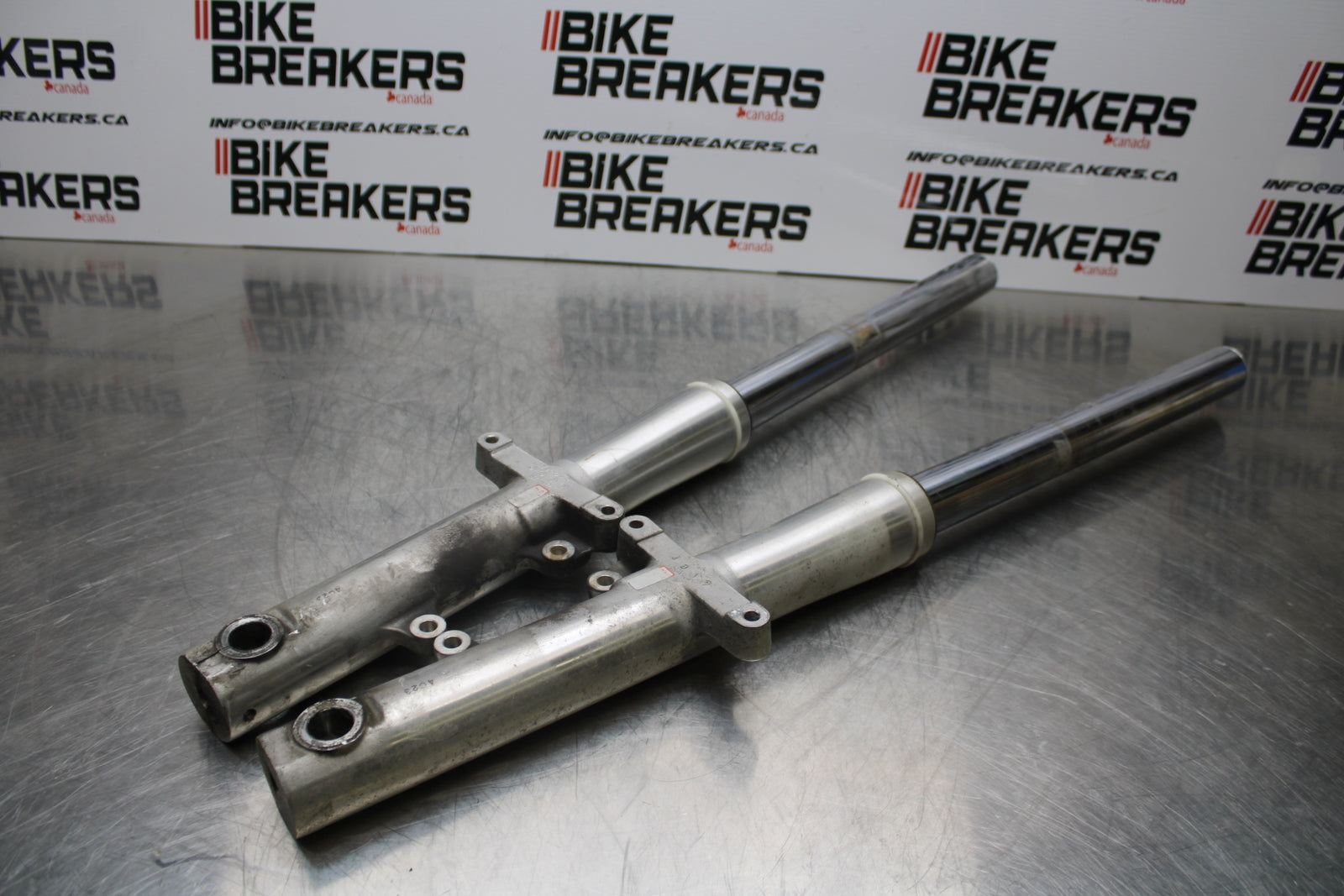 04 YAMAHA ROAD STAR XV1700A FRONT FORKS SHOCK SUSPENSION SET PAIR BB155