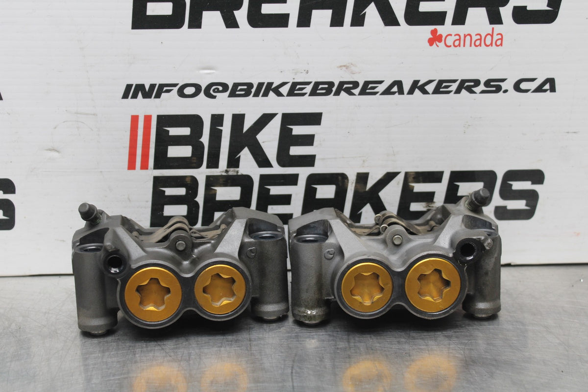 05 YAMAHA YZF R6 RIGHT LEFT FRONT BRAKE CALIPER SET PAIR CALIPERS BB814
