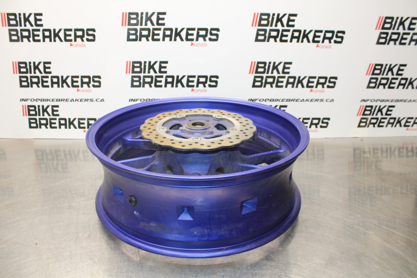 14-17 YAMAHA FZ07 REAR WHEEL BACK RIM & ROTOR BB162