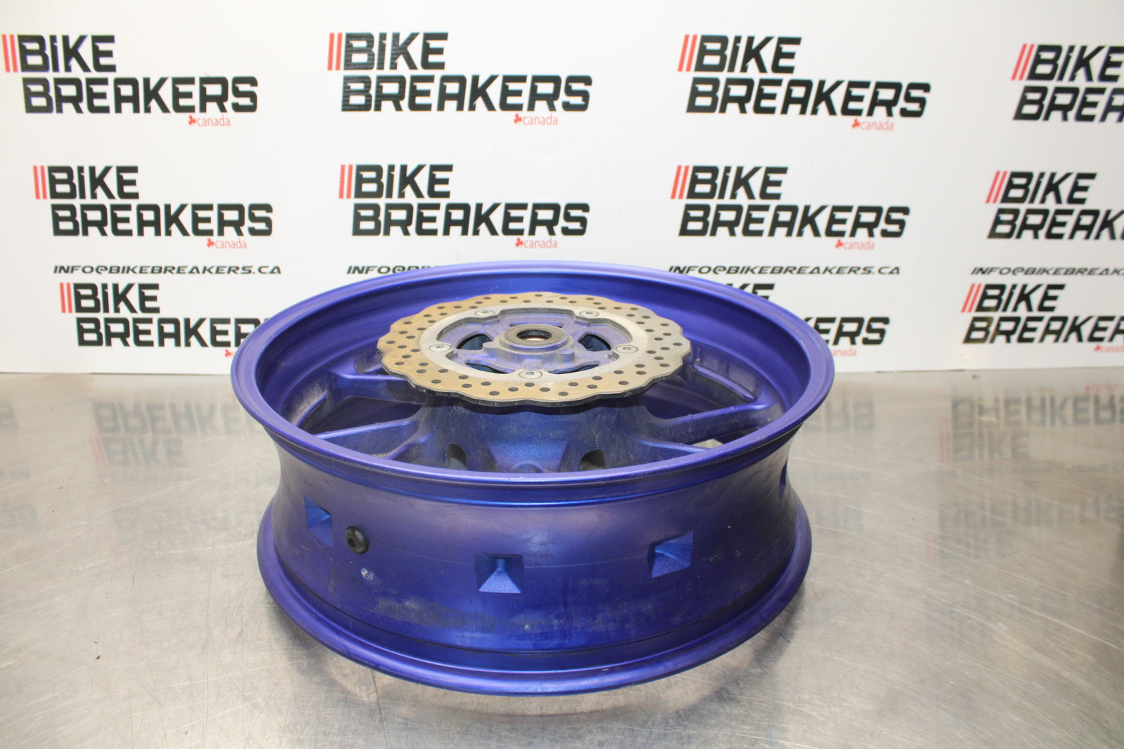 14-17 YAMAHA FZ07 REAR WHEEL BACK RIM & ROTOR BB162