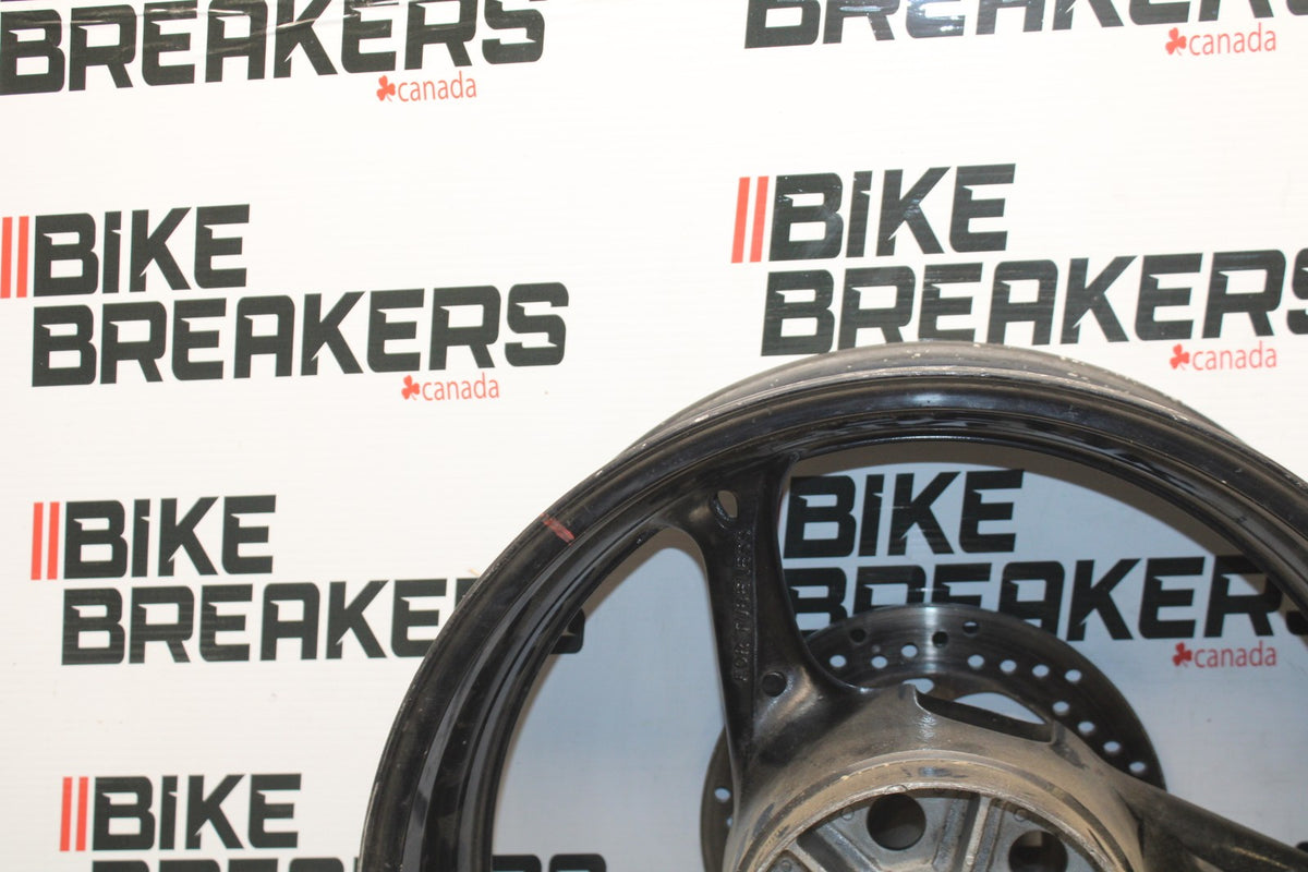 09 SUZUKI GSXR1000 REAR WHEEL BACK RIM & ROTOR BB777