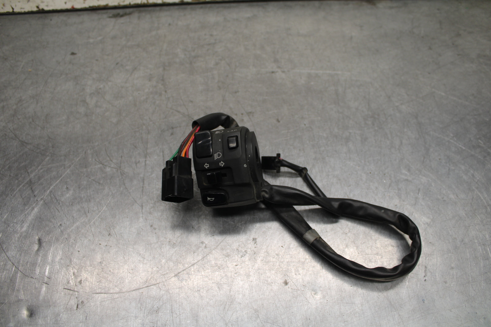 09-12 KAWASAKI NINJA ZX6R LEFT CLIP ON HANDLE HORN SIGNALS SWITCH SWITCHES BB110