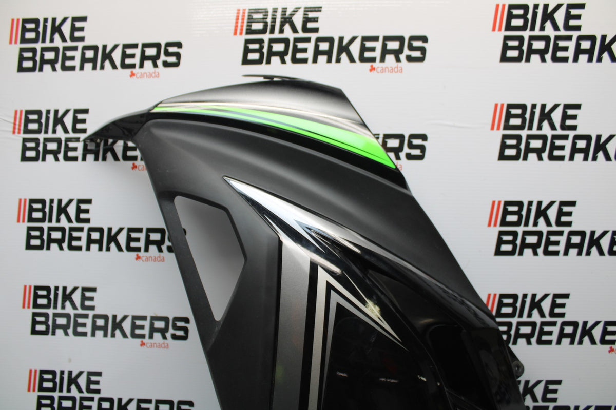 13-17 KAWASAKI NINJA 300 EX300 ABS LEFT MID UPPER SIDE FAIRING COWL BB187