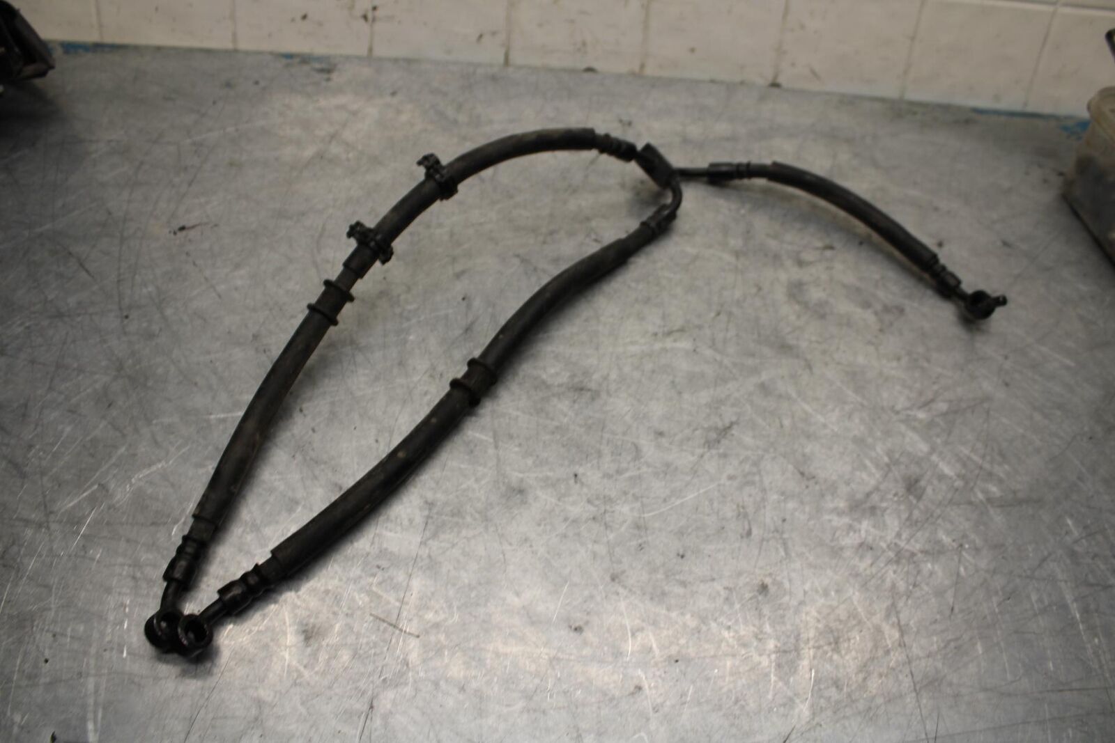 11-15 KAWASAKI ZX1000R FRONT BRAKE CALIPER HOSES LINES BB445