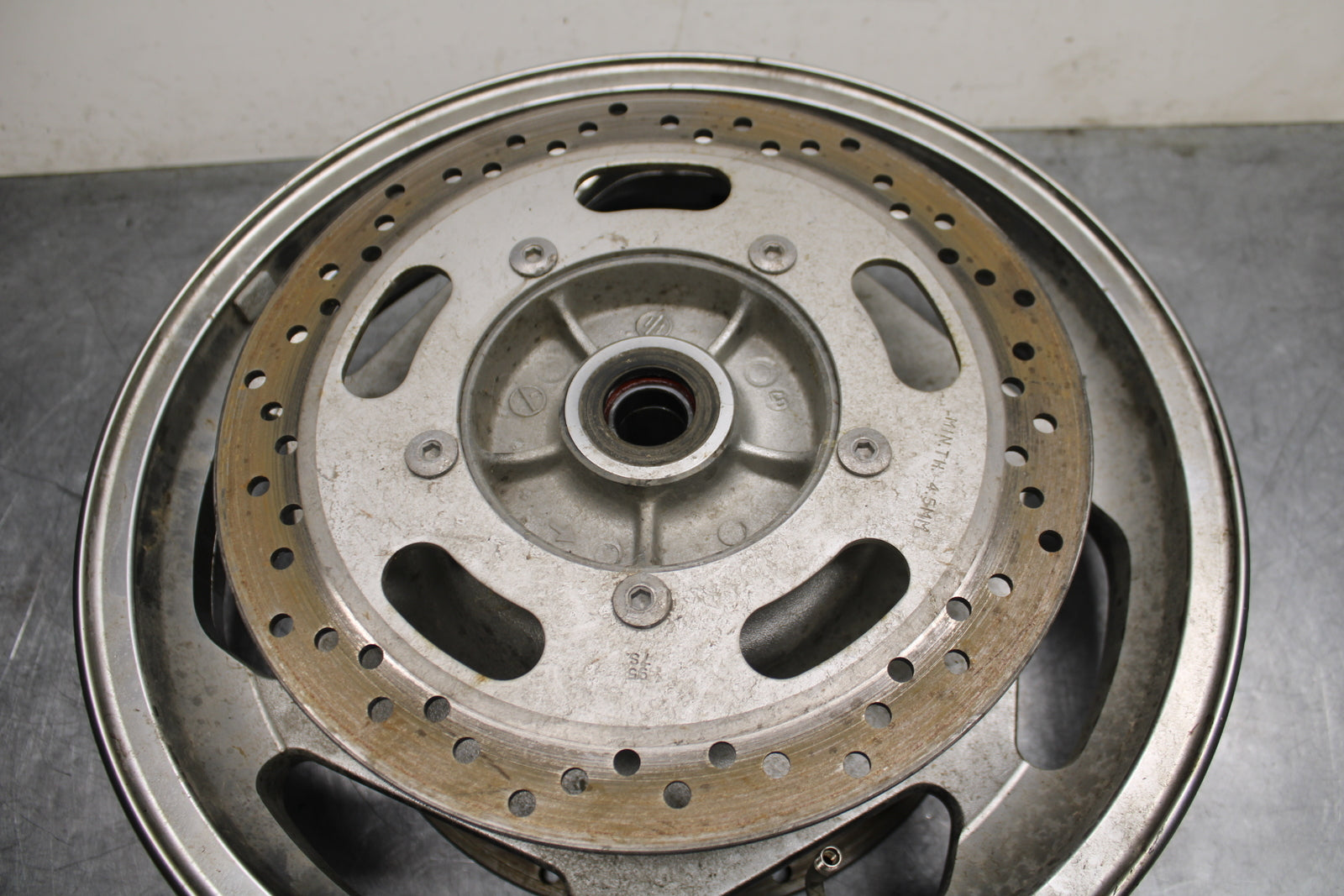 03-08 KAWASAKI VULCAN 1600 FRONT WHEEL FRONT RIM BB754