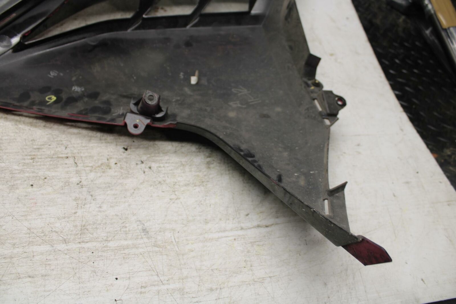 12-13 KAWASAKI EX300 NINJA LEFT MID UPPER SIDE FAIRING COWL PLASTIC BB373