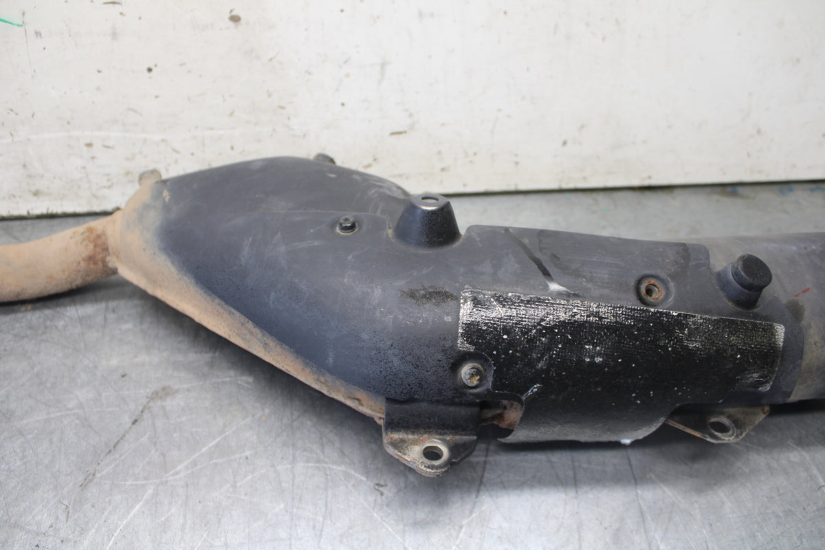 08-18 KAWASAKI KLR650 FULL EXHAUST SYSTEM HEADERS PIPE MUFFLER BB707