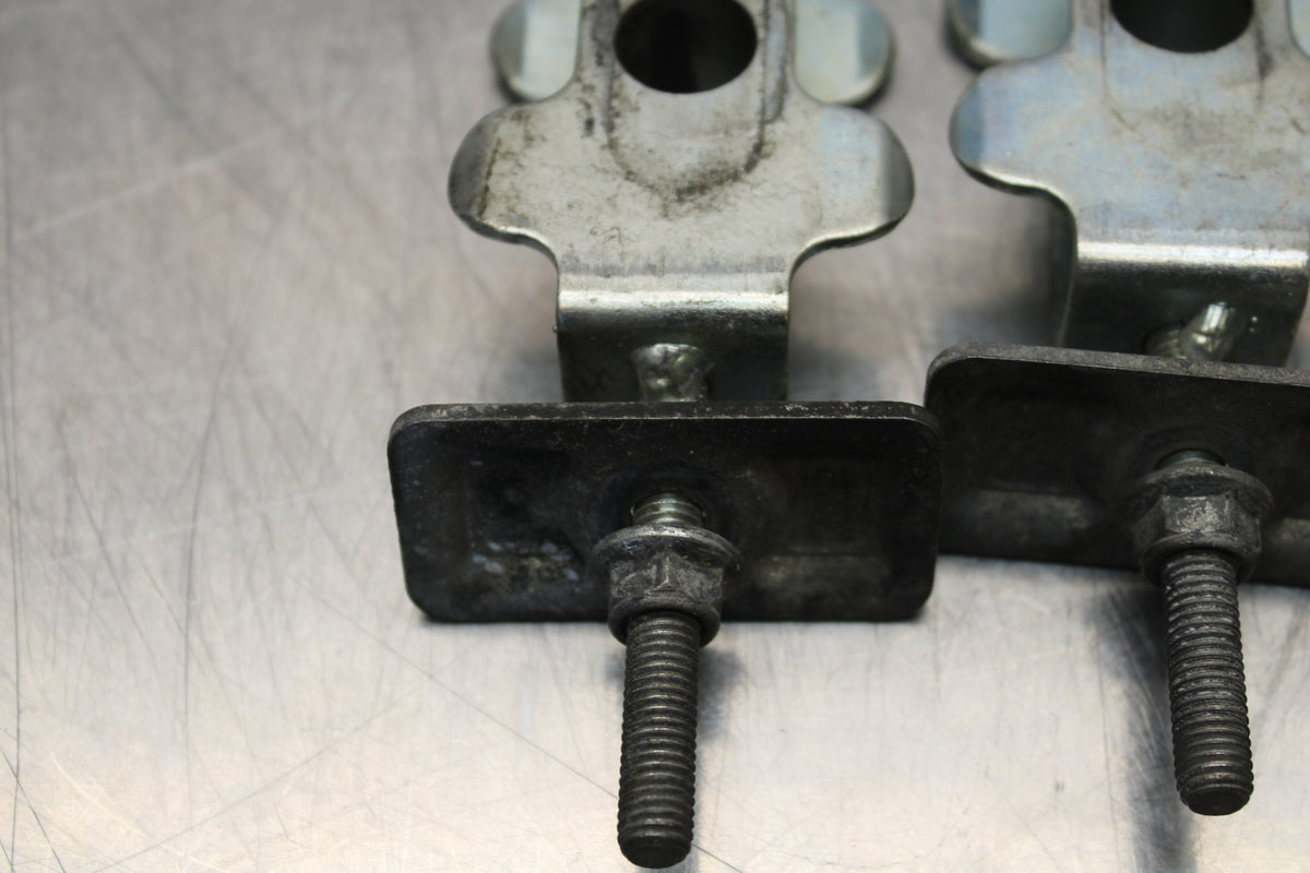 04-09 SUZUKI GS500F SWINGARM CHAIN TENSIONER ADJUSTMENT BRACKETS  BB165