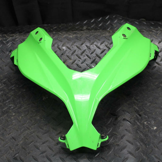 17 KAWASAKI NINJA 300 FRONT CENTER COWL FAIRING BB215