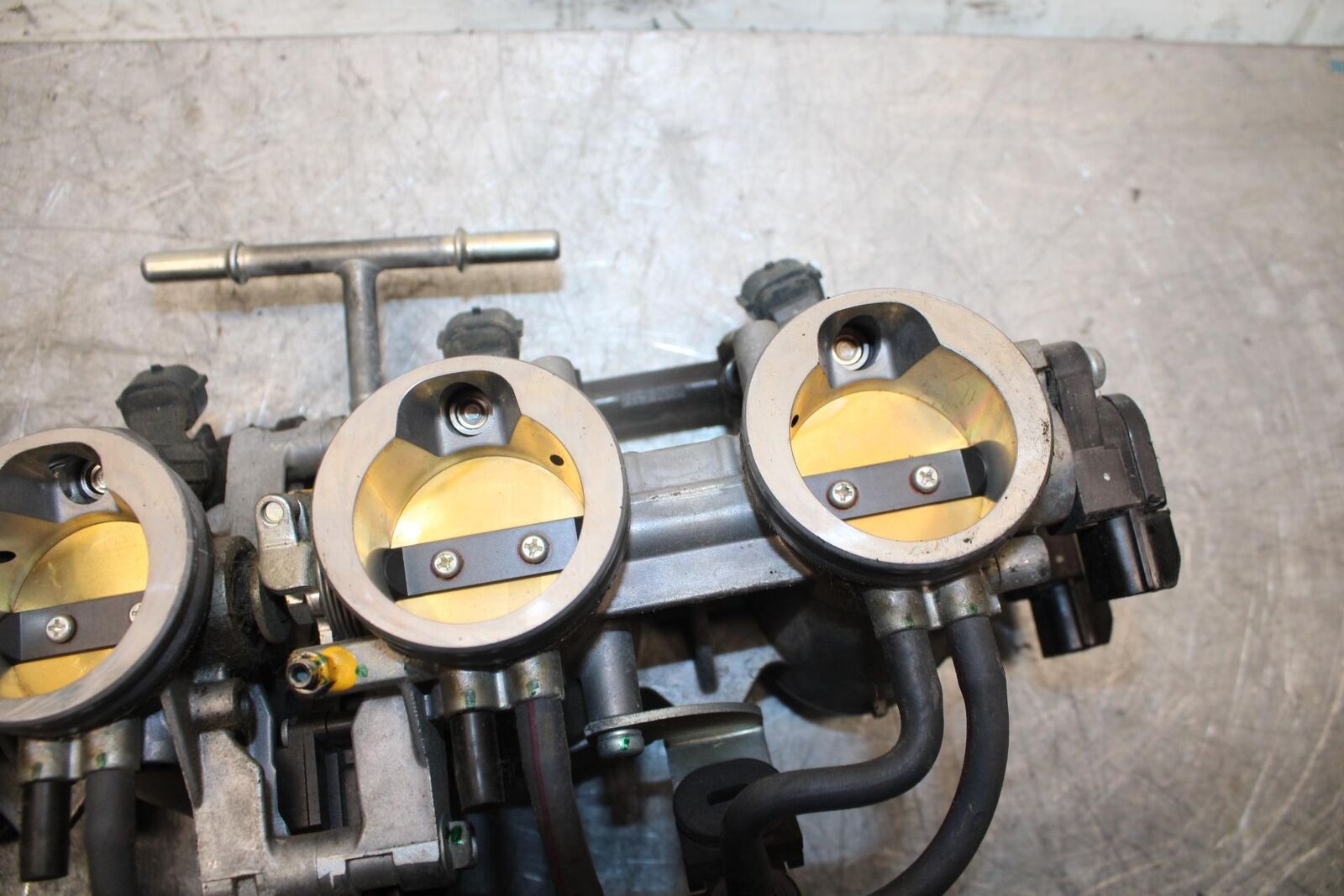 2009 Kawasaki Ninja ZX6R ZX600R MAIN FUEL INJECTORS / THROTTLE BODIES BB538