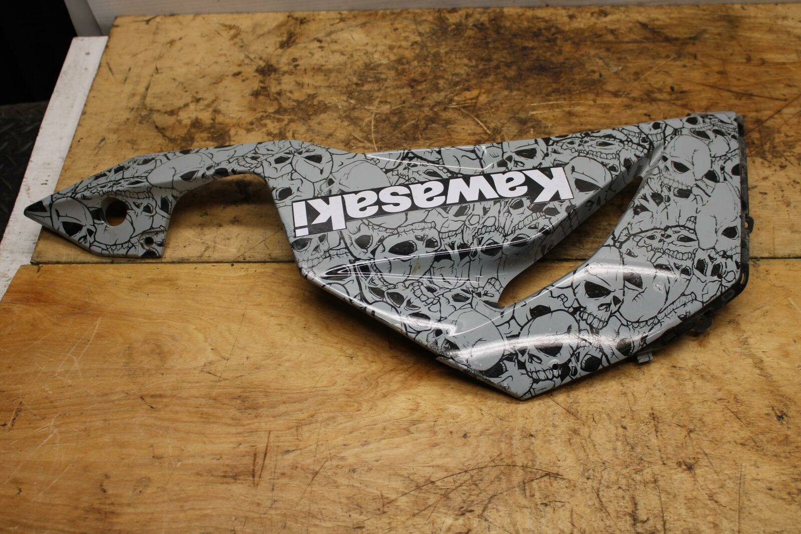 19-20 KAWASAKI NINJA ZX6R LEFT LOWER BOTTOM BELLY SIDE FAIRING COWL BB338