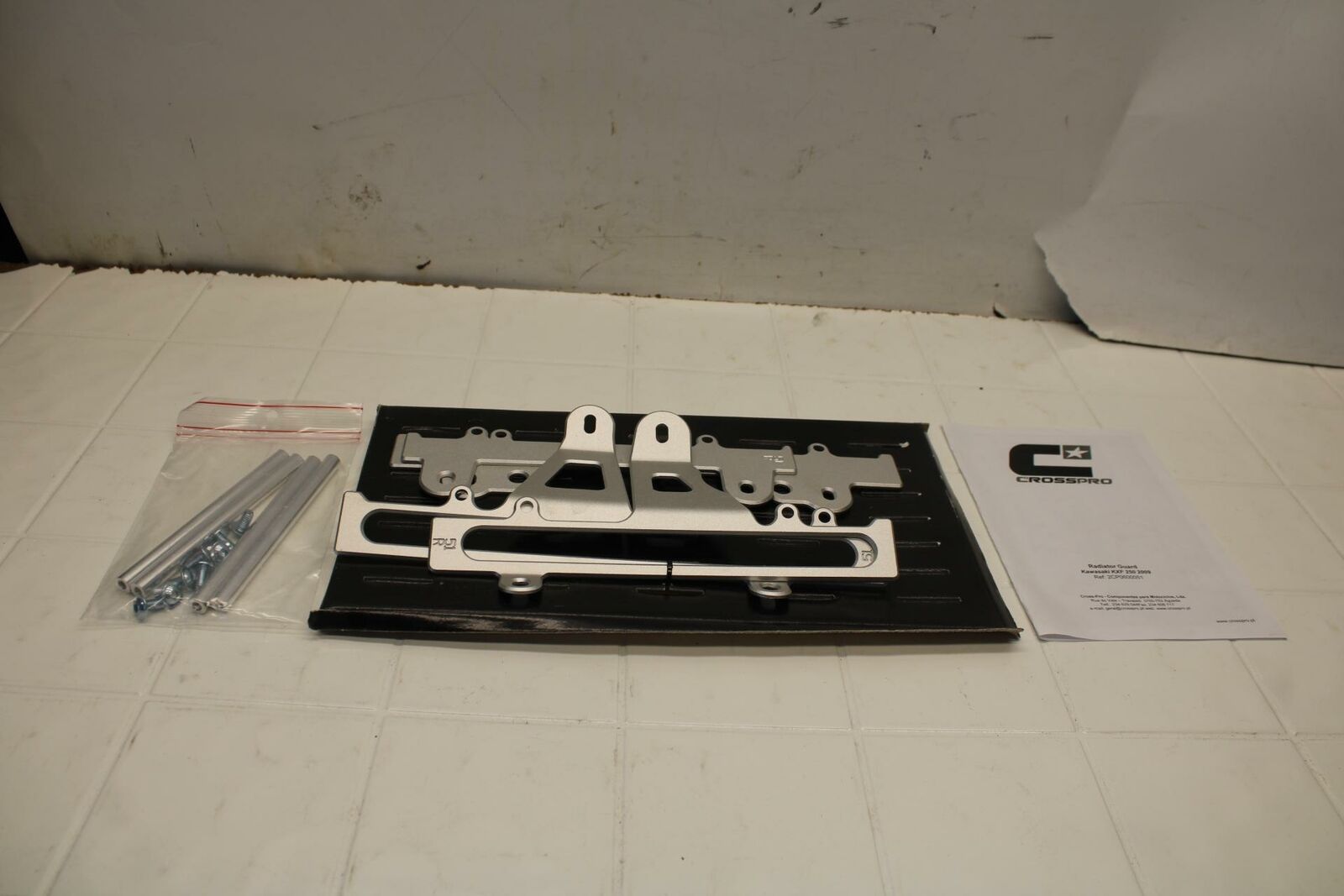 09 KAWASAKI KX250F CROSSPRO RADIATOR GUARD SHIELD