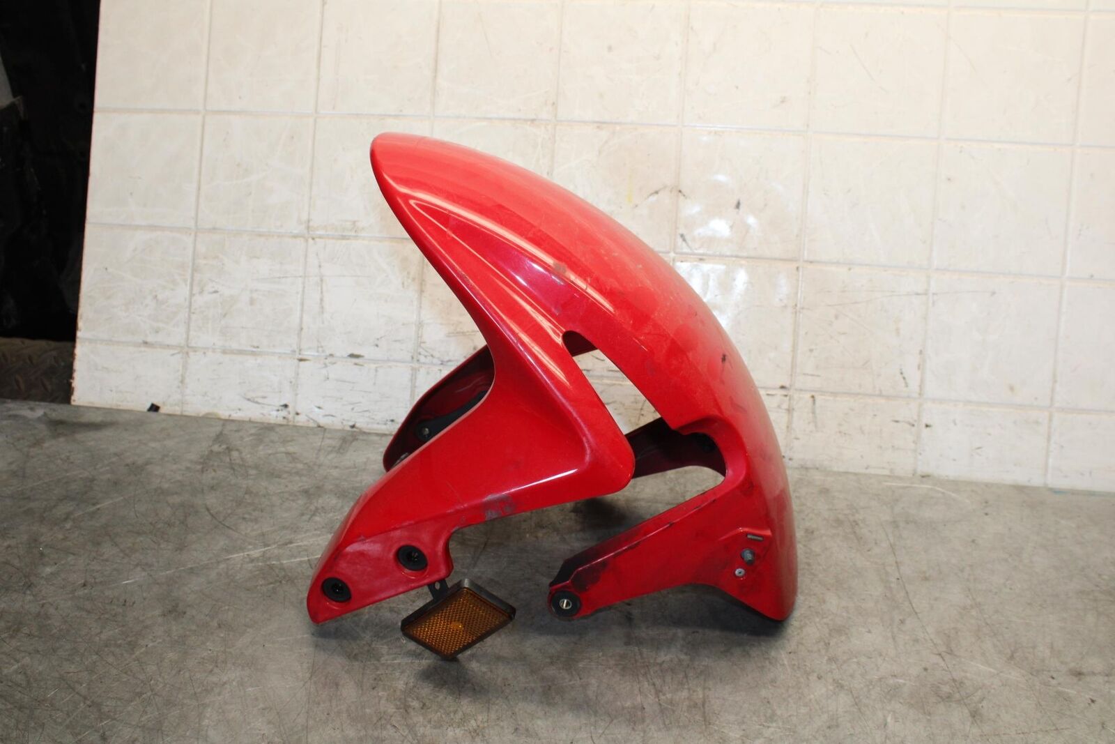 07-12 HONDA CBR600RR FRONT WHEEL FENDER COWL FAIRING 61100-MFJ-D00ZK BB542