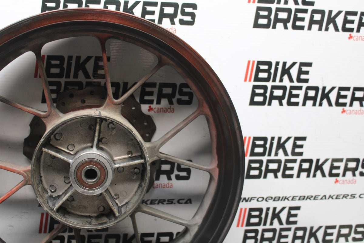 13-15 HONDA CBR500R REAR WHEEL BACK RIM & ROTOR BB834