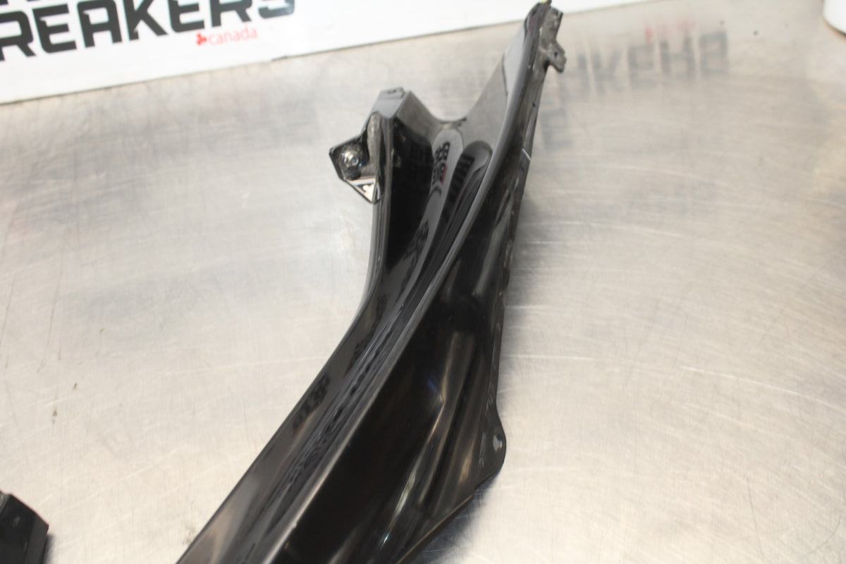 06-07 YAMAHA YZF R6 RIGHT FRONT UPPER SIDE FAIRING COWL PLASTIC SET BB00