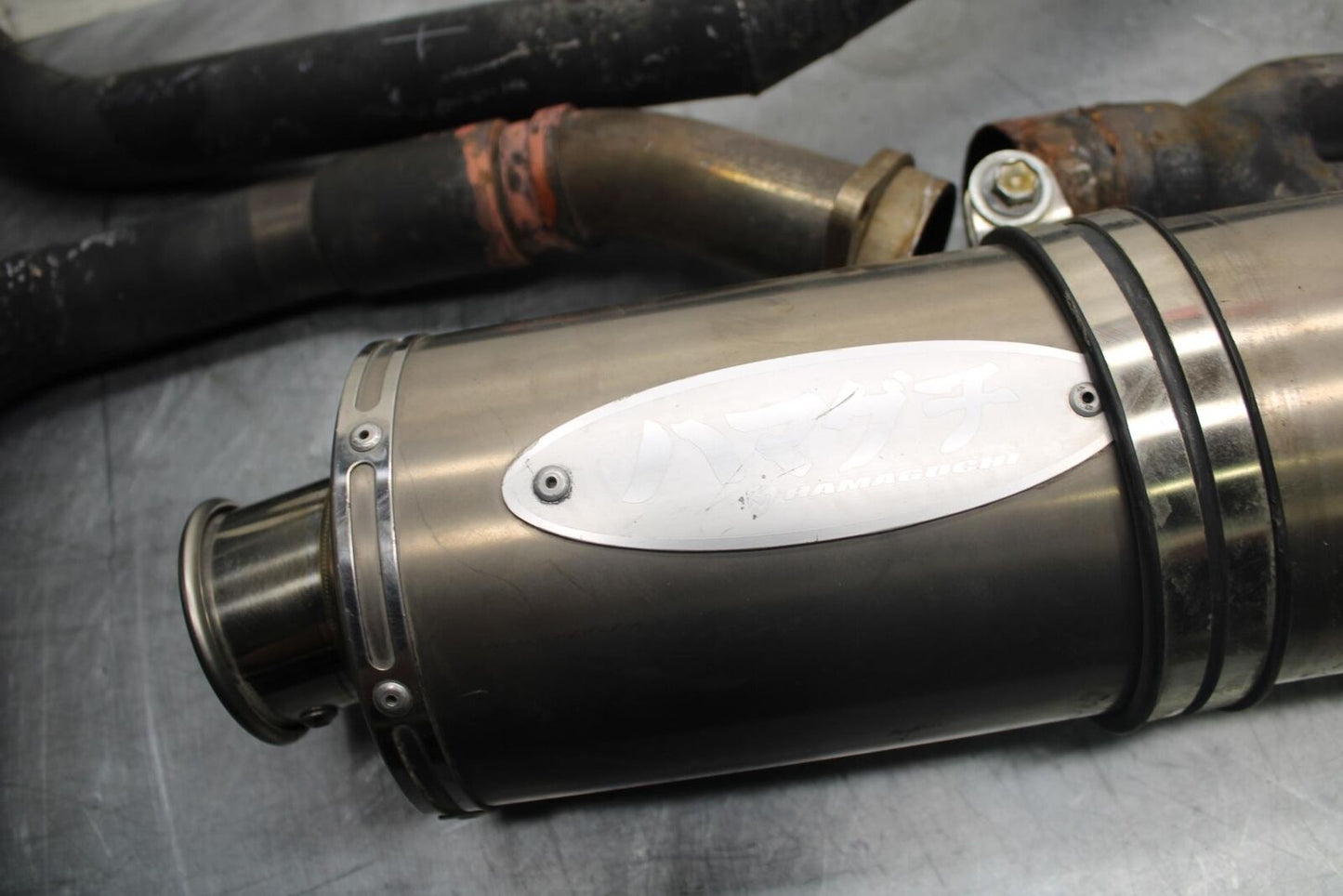 1998 Suzuki TL1000S AFTERMARKET FULL EXHAUST SYSTEM HEADERS PIPE MUFFLER BB508