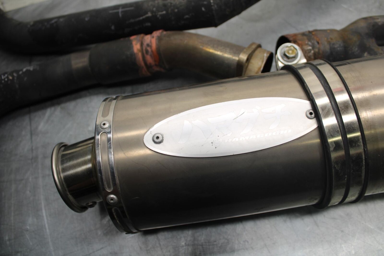 1998 Suzuki TL1000S AFTERMARKET FULL EXHAUST SYSTEM HEADERS PIPE MUFFLER BB508