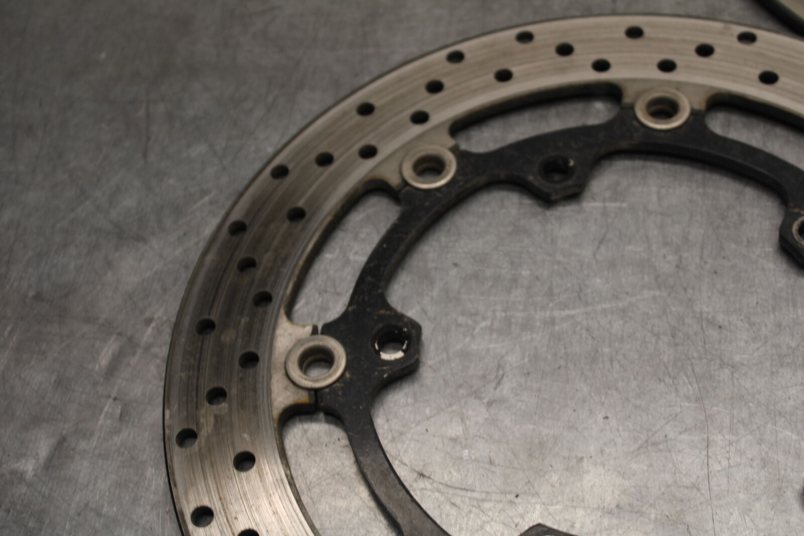08-09 YAMAHA YZF R6S FRONT LEFT RIGHT BRAKE ROTORS DISCS 5SL-2581T-00-00  BB690