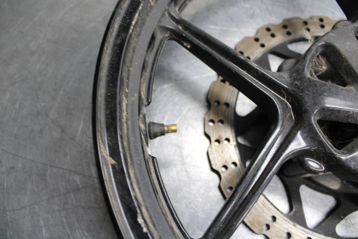 08-12 KAWASAKI NINJA 250R EX250J FRONT WHEEL RIM DISC ROTOR BB612