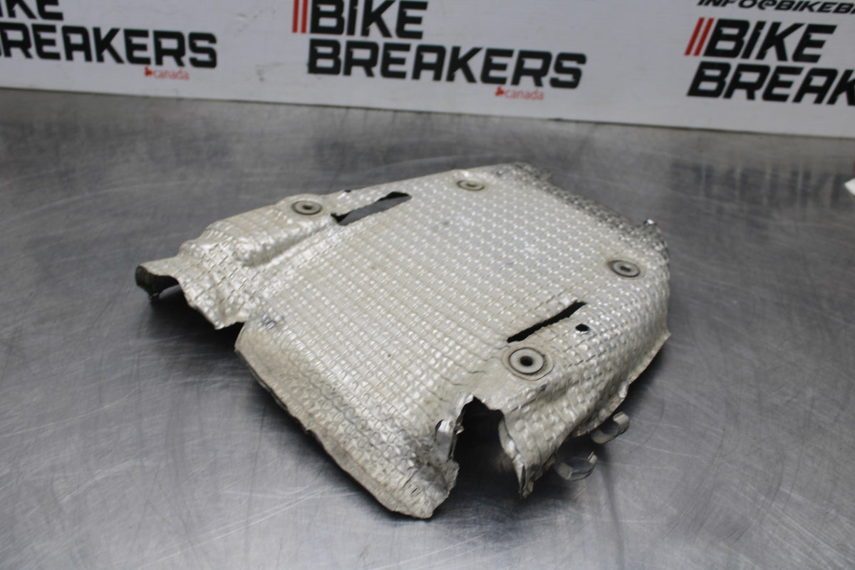 07-08 KAWASAKI NINJA ZX6R EXHAUST PIPE MUFFLER SILENCER HEAT SHEILD BB855
