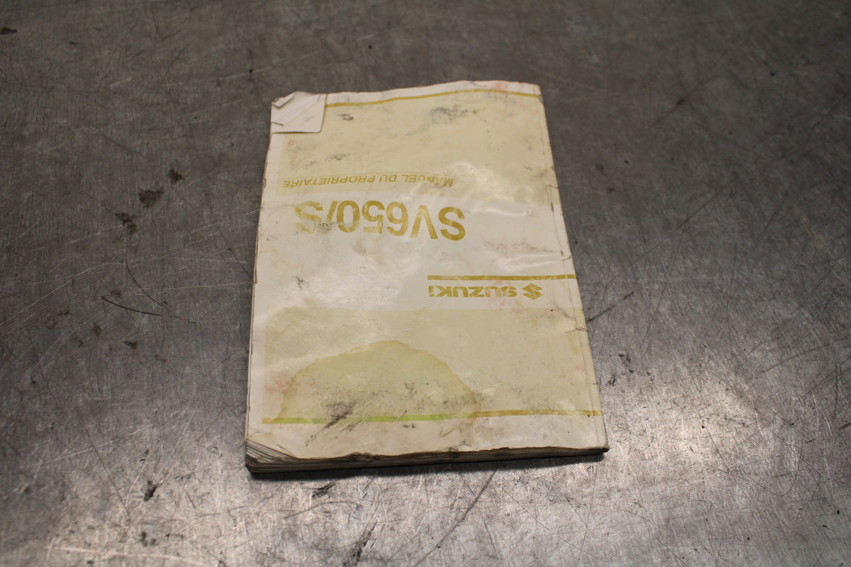 03 SUZUKI SV650S ORIGINAL OWNERS MANUAL BOOK BB130