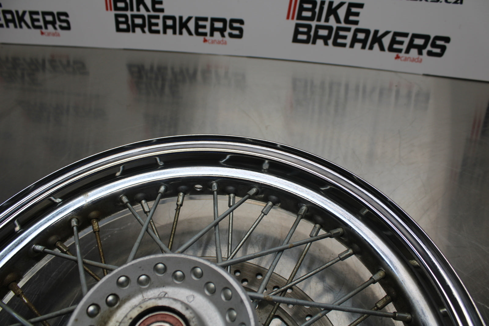 04 SUZUKI INTRUDER 800 FRONT WHEEL FRONT RIM & ROTOR BB758