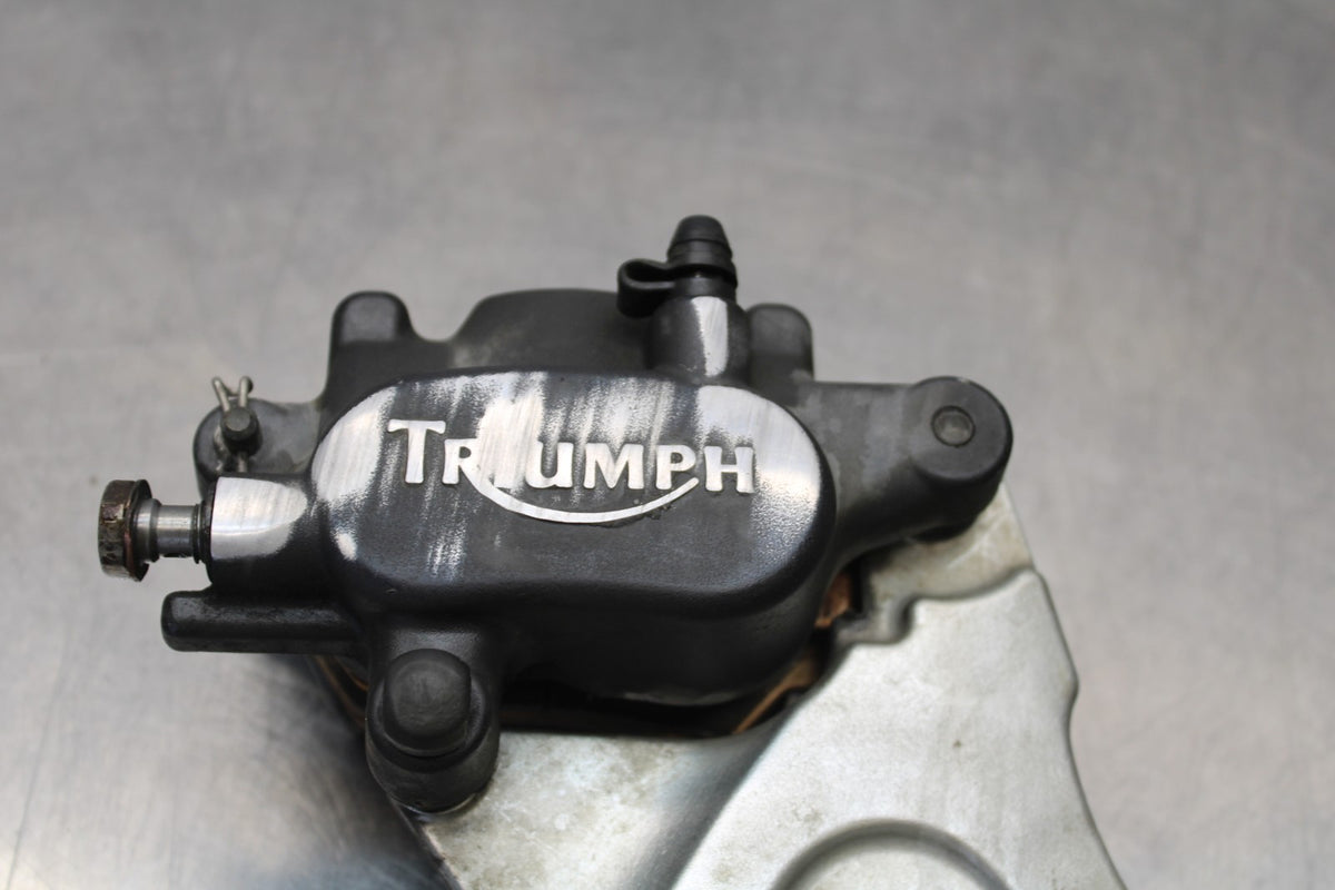 05 TRIUMPH ROCKET III REAR BACK BRAKE CALIPER W MOUNT BRACKET BB186