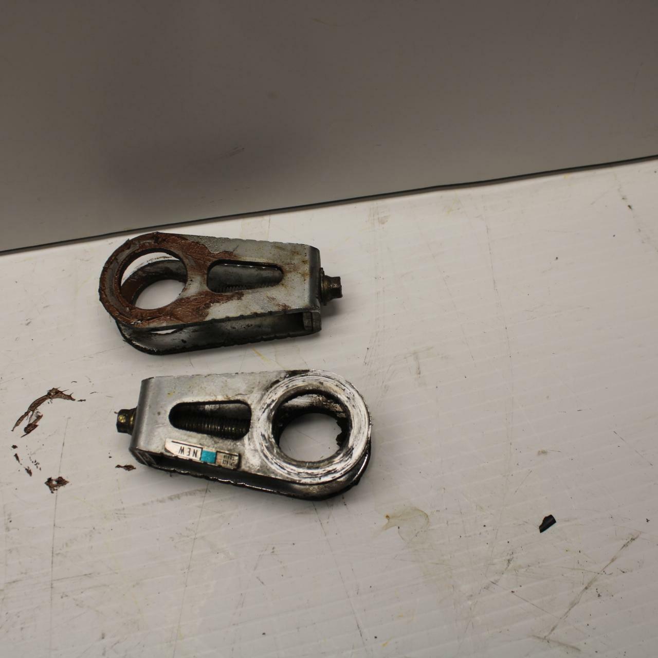 03-04 HONDA CBR600RR SWINGARM CHAIN TENSIONER ADJUSTMENT BRACKETS  BB253