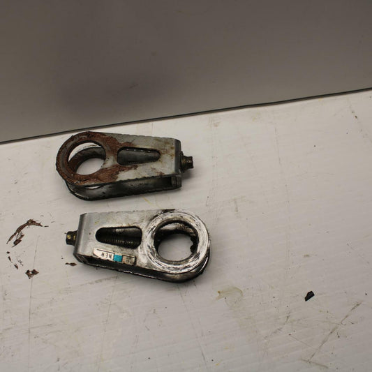 03-04 HONDA CBR600RR SWINGARM CHAIN TENSIONER ADJUSTMENT BRACKETS  BB253