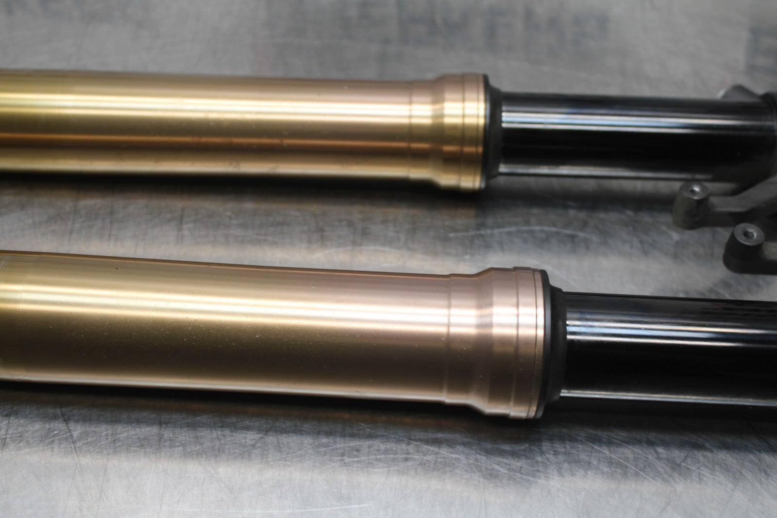 08 KAWASAKI NINJA ZX10R FRONT FORKS SHOCK SUSPENSION SET PAIR BB201