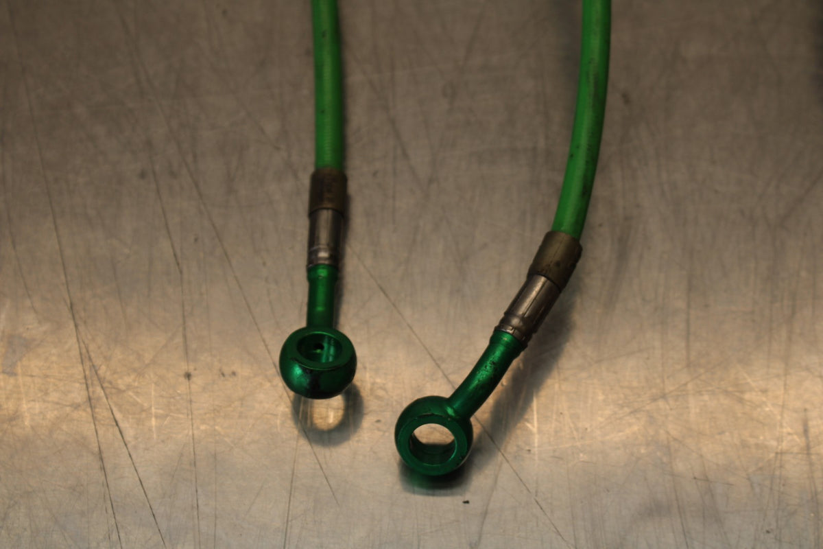 2007 Kawasaki Ninja ZX6R ZX600P AFTERMARKET FRONT REAR BRAKE HOSES LINES BB175