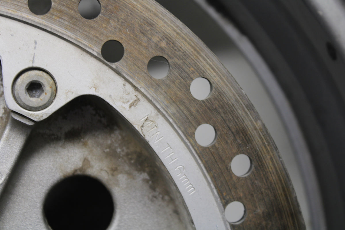 04-12 HONDA ST1300A REAR WHEEL AND ROTOR BACK BRAKE DISC (Item A) BB669