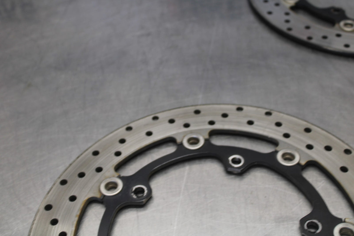 03-04 YAMAHA YZF R6S FRONT LEFT RIGHT BRAKE ROTORS DISCS BB890
