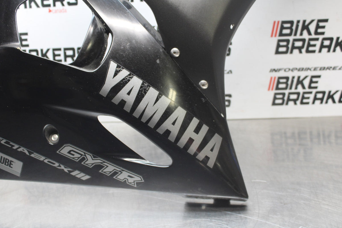 08-09 YAMAHA YZF R6S RIGHT LOWER MID UPPER SIDE FAIRING COWL  BB796