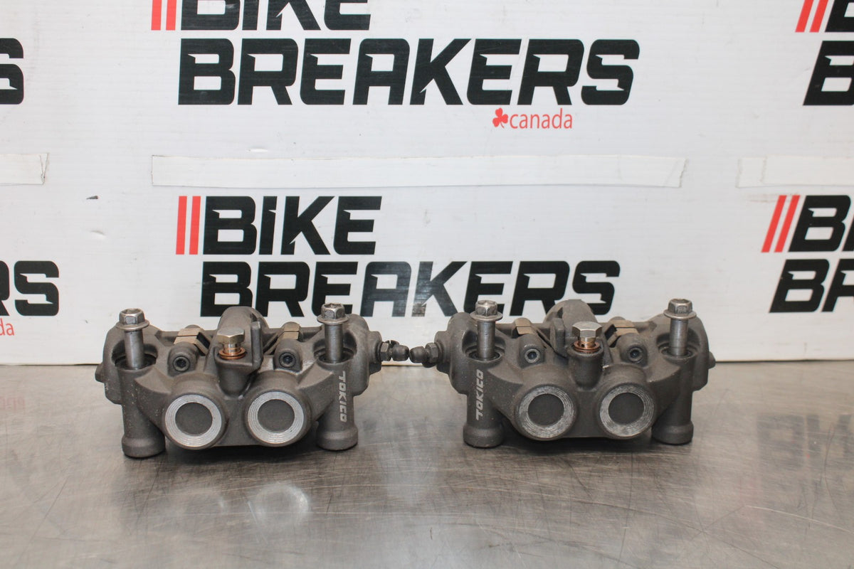 08 KAWASAKI NINJA ZX10R RIGHT LEFT FRONT BRAKE CALIPER SET PAIR CALIPERS BB902
