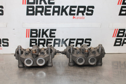 08 KAWASAKI NINJA ZX10R RIGHT LEFT FRONT BRAKE CALIPER SET PAIR CALIPERS BB902