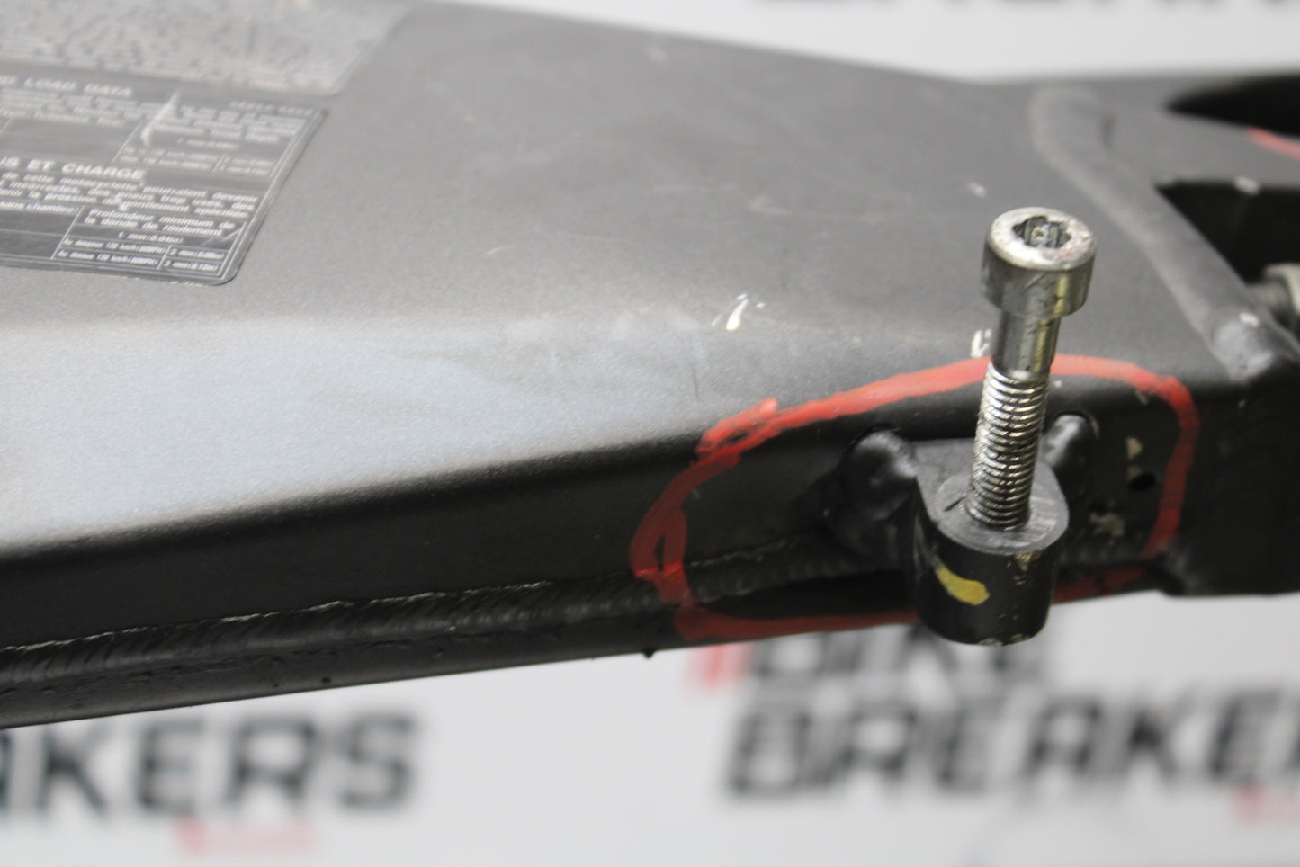 13-18 KAWASAKI NINJA ZX6R REAR SWINGARM BACK SUSPENSION SWING ARM BB143