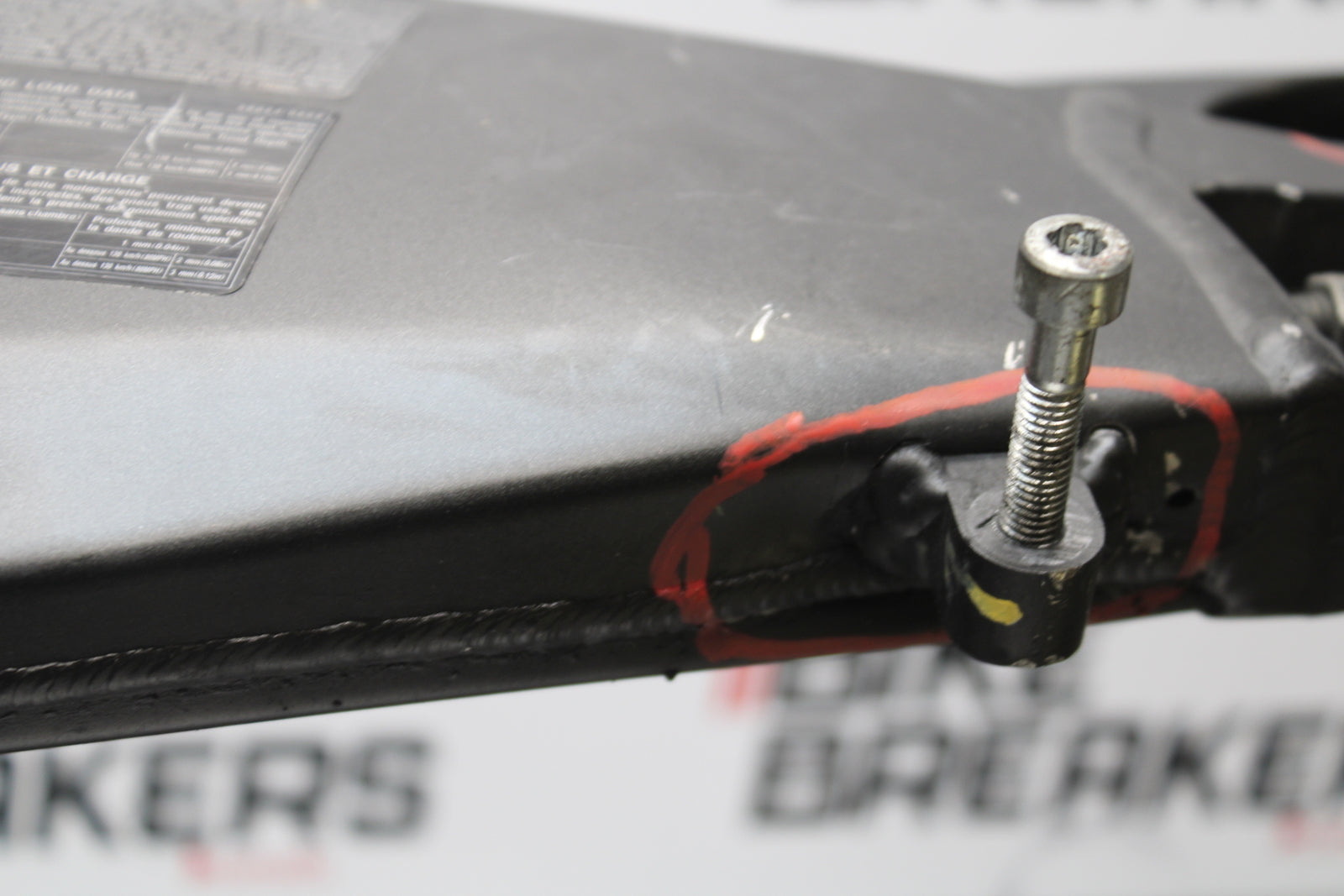 13-18 KAWASAKI NINJA ZX6R REAR SWINGARM BACK SUSPENSION SWING ARM BB143