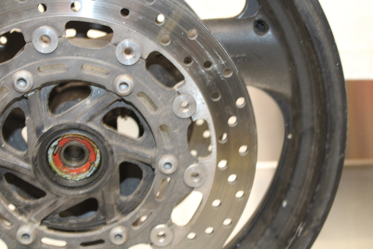 96-07 YAMAHA YZF600R FRONT WHEEL FRONT RIM & ROTORS BB746